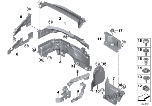 2018 BMW X1 Battery Cover Diagram for 51717290817