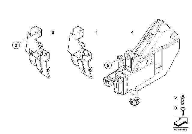 2007 BMW Alpina B7 Park Distance Control Switch Diagram for 61316921190