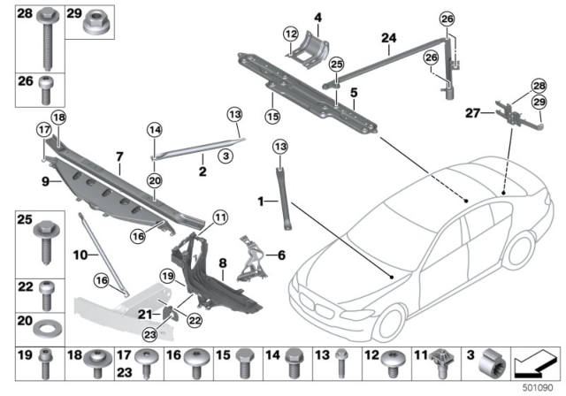 2015 BMW M6  Hex Bolt Diagram for 07119905655