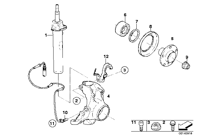 2008 BMW 535xi  Holder, Brake Hose, Left Diagram for 34526766569