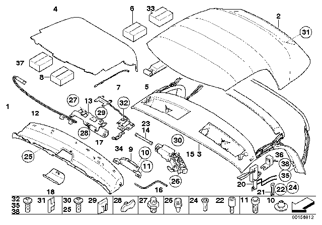 2008 BMW Z4  Covering Center Diagram for 54347016892