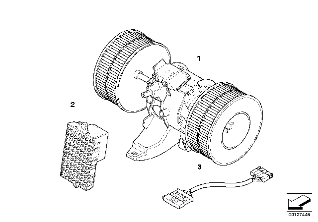 2010 BMW M5  Blower Regulator Diagram for 67326948422
