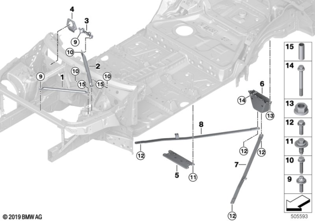 2020 BMW X6  Hex Bolt Diagram for 07119908611