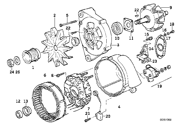 1993 BMW 750iL  Wave Washer Diagram for 07119932162