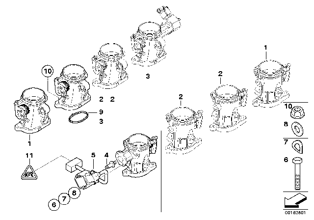 2008 BMW M3 Universal Pin Terminal Uncoded Diagram for 61138364625