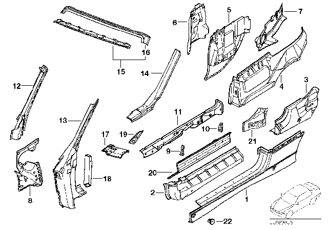 1999 BMW 328i  Lock Diagram for 51718151431