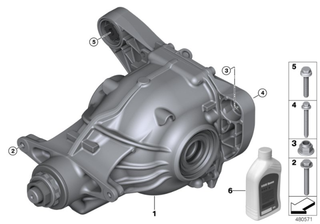 2020 BMW 840i  Hypoid Axle Oil G4 Diagram for 83222447362