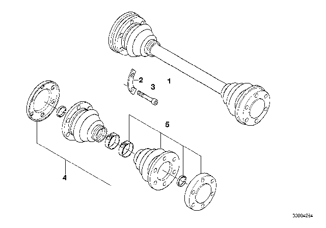 1983 BMW 528e  Repair Kit Bellows Diagram for 33219067906