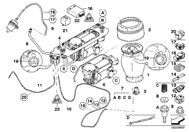 2006 BMW 530xi  Vent Pipe Diagram for 37206769083