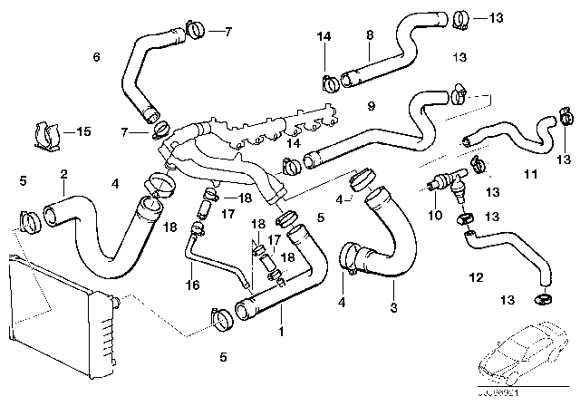 1992 BMW M5  Non-Return Valve Diagram for 64121391784