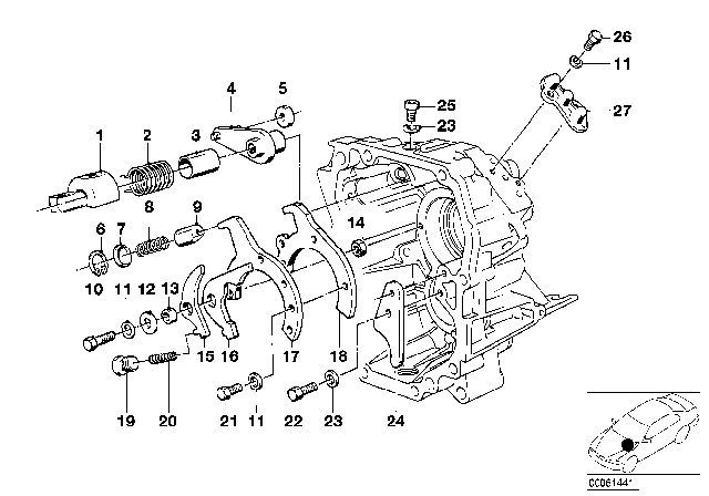 1987 BMW 325e Hex Bolt Diagram for 23227545751