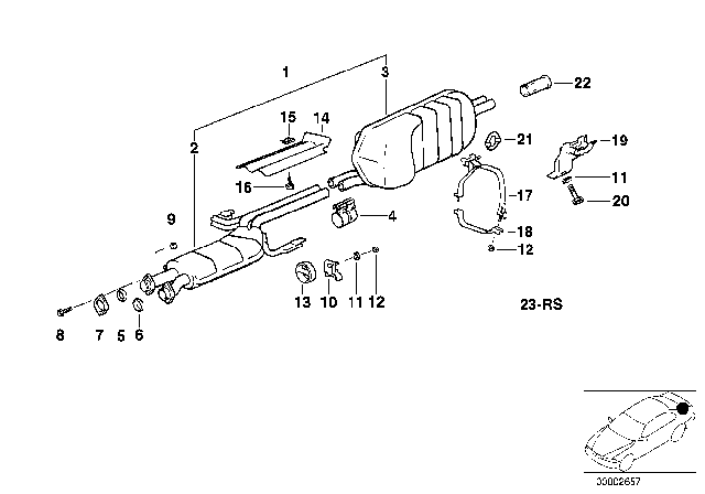 1987 BMW M6  Supporting Ring Diagram for 18211176395