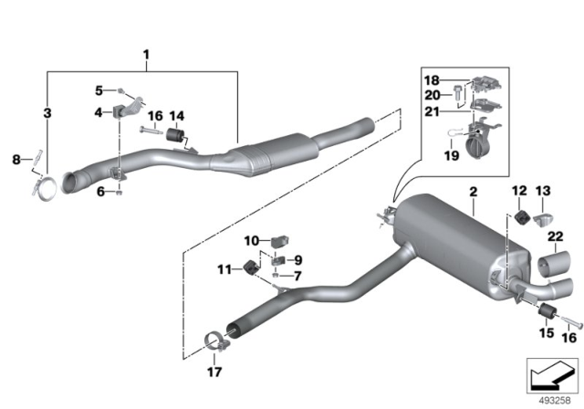 2020 BMW Z4  Repair Kit Screws Diagram for 18307620661