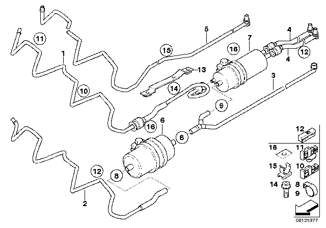 2004 BMW 760Li Damping Strip Diagram for 51128236294