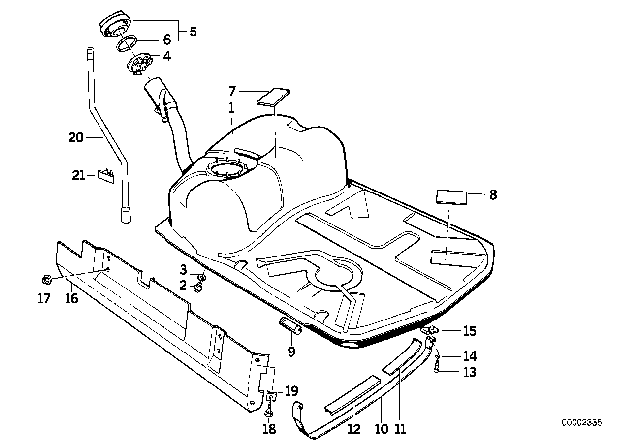 1993 BMW M5  Hex Bolt With Washer Diagram for 07119915057