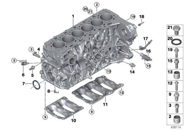 2018 BMW 540d xDrive  Oil Spraying Nozzle Diagram for 13527797909