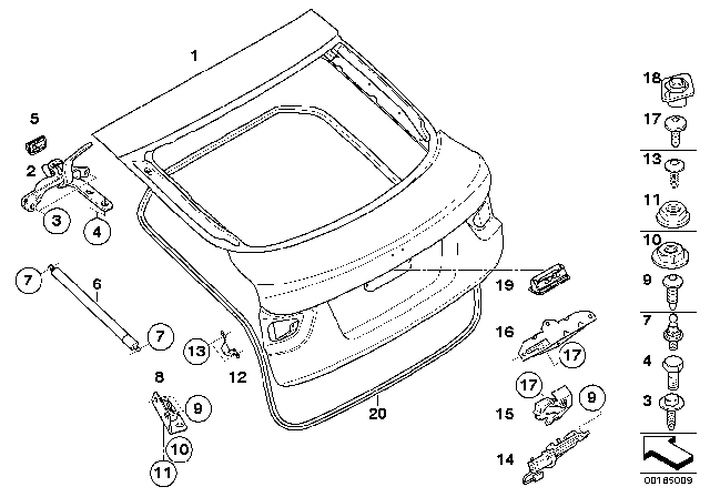2011 BMW X6 Hex Bolt Diagram for 71606759754