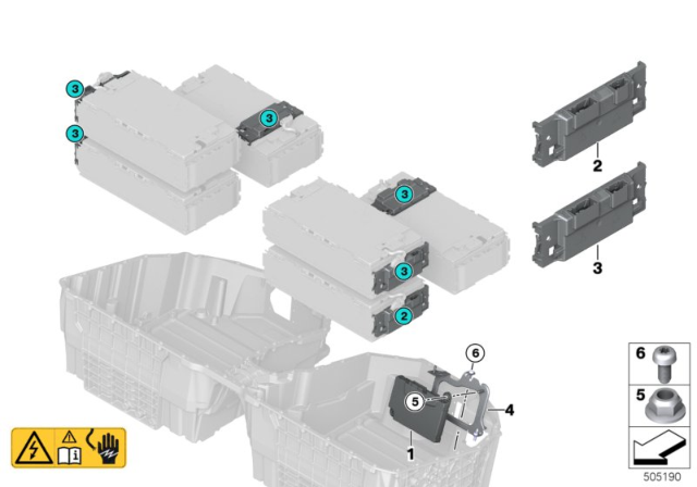 2020 BMW 530e xDrive  CELL MONITORING CIRCUIT Diagram for 61279468428