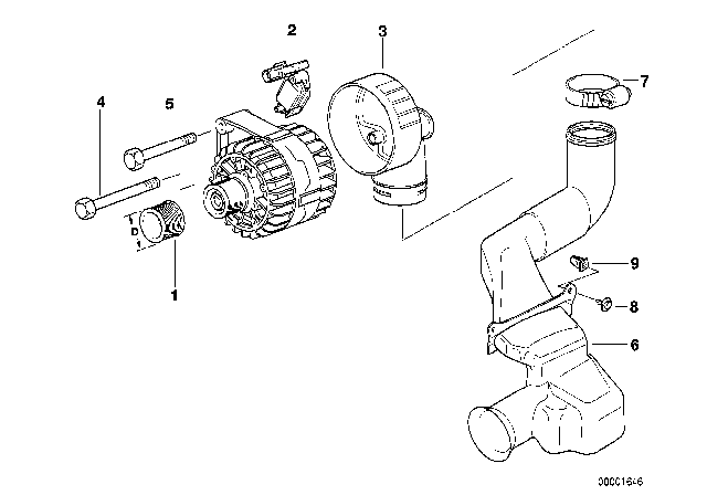 1999 BMW 528i  Intake Manifold Diagram for 12311432966