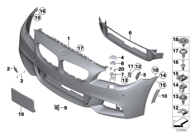 2012 BMW 550i Prime Coated Left Flap Diagram for 51118048679