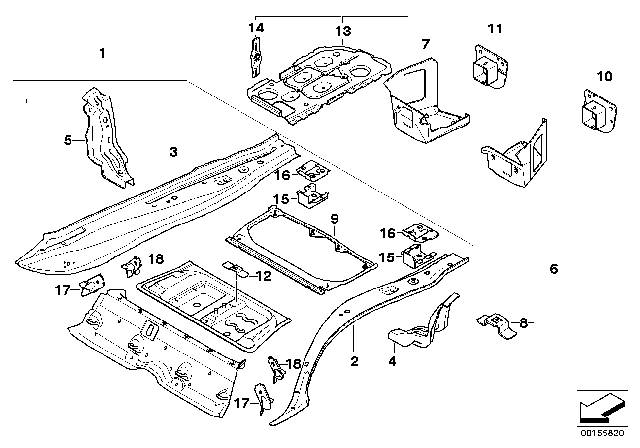 2011 BMW 335i  Bracket, Rollover Prot.System, Front Left Diagram for 41117177405