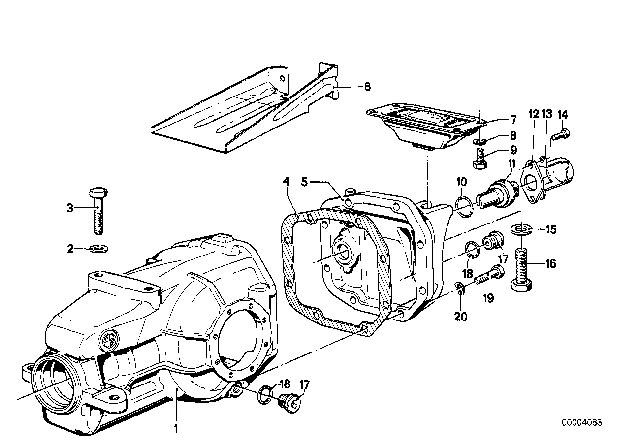 1982 BMW 733i  Speed Sensor Diagram for 62161369905