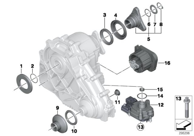 2009 BMW X6  Gearbox Mount Diagram for 22326780025