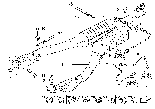 2000 BMW Z8 Earth Strap Diagram for 18106906784
