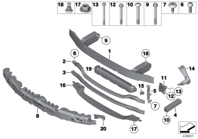2016 BMW M5 Hex Bolt With Washer Diagram for 07119903947