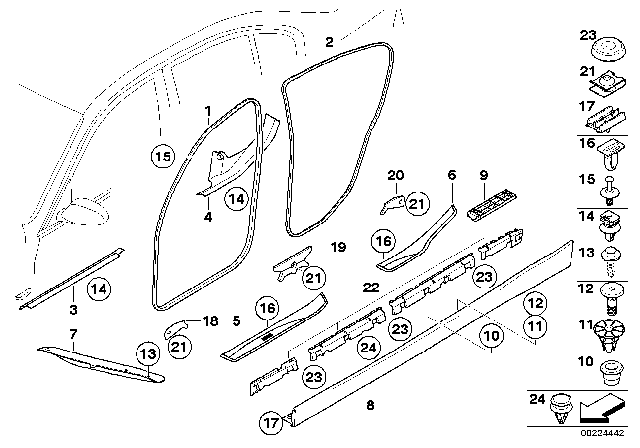 2011 BMW M3  Clip Diagram for 51777145501