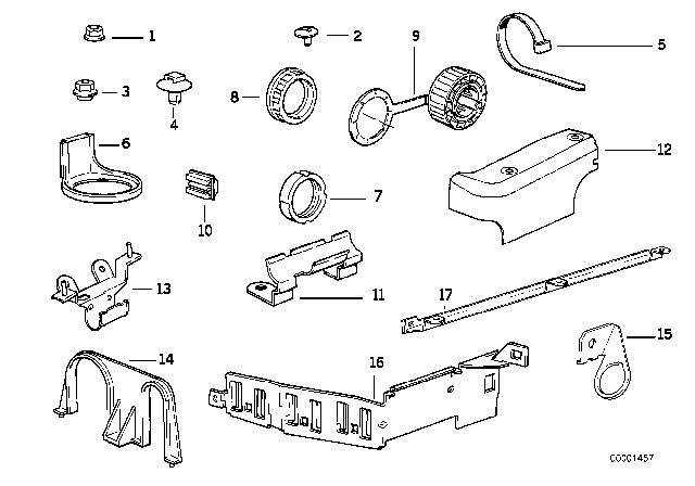 1991 BMW 525i  Cover Diagram for 12521724149