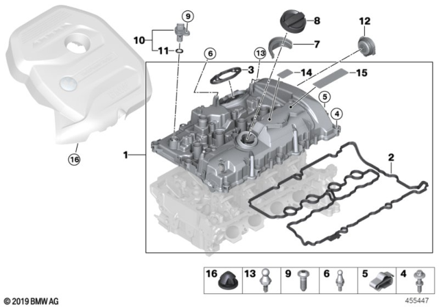 2019 BMW 530e  Sign High-Pressure Fuel System Diagram for 71227598859