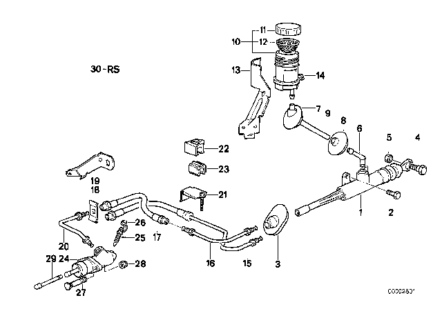 1993 BMW 850Ci  Pipe Diagram for 21521159567