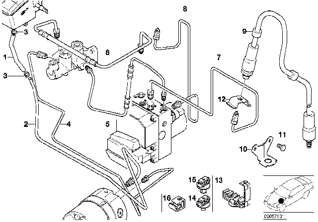 2002 BMW Z8  Pipe Diagram for 34321165972