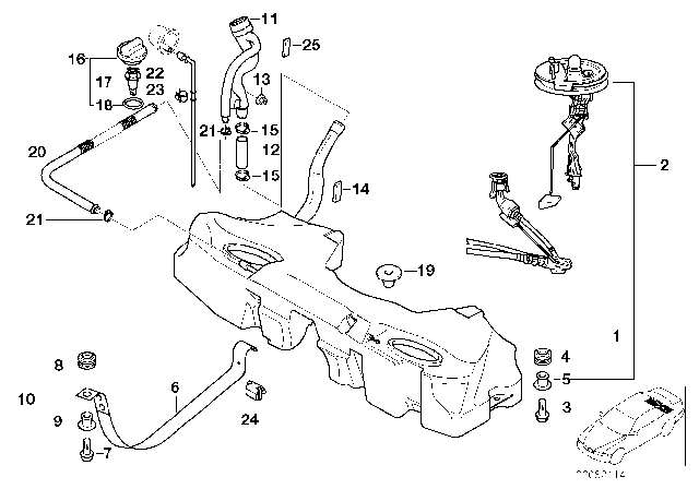1999 BMW 540i  Fillister Head Screw Diagram for 07119919643