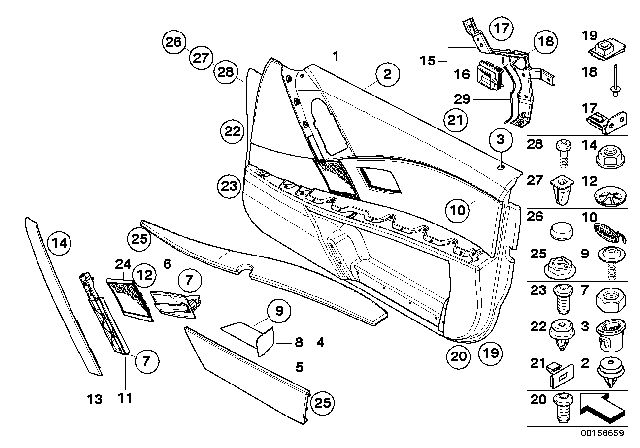 2009 BMW M5  Armrest, Left Diagram for 51417897873