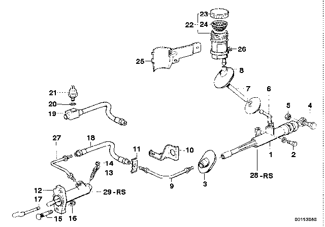 1993 BMW M5  Hex Bolt Diagram for 07119913579