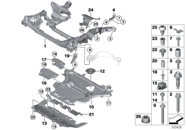 2018 BMW 540d xDrive  Heli-Coil Threaded Insert Diagram for 31106868376