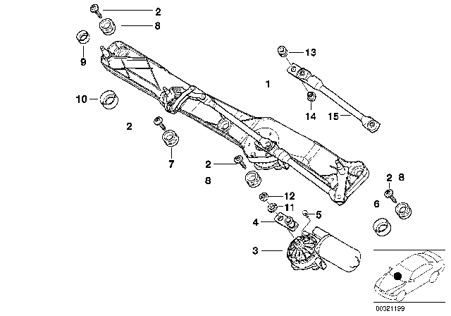 2002 BMW M5  Lower Damper Ring Diagram for 61618166975