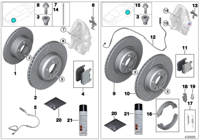2015 BMW 228i  Adjusting Screw Diagram for 34416851438