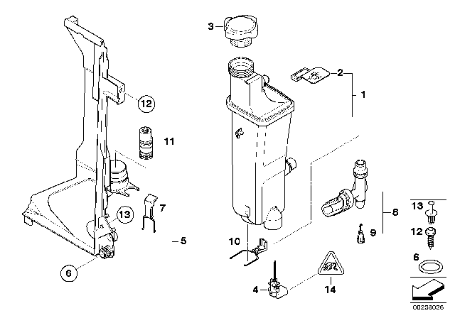 2008 BMW Z4  Mounting Plate Diagram for 17111436251