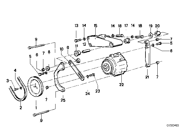 1983 BMW 320i  Hex Bolt Diagram for 07119912585