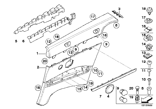 2008 BMW 328i  Pin Diagram for 51439150931