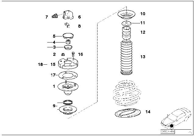 1997 BMW 540i  Protection Cap Diagram for 31331090616