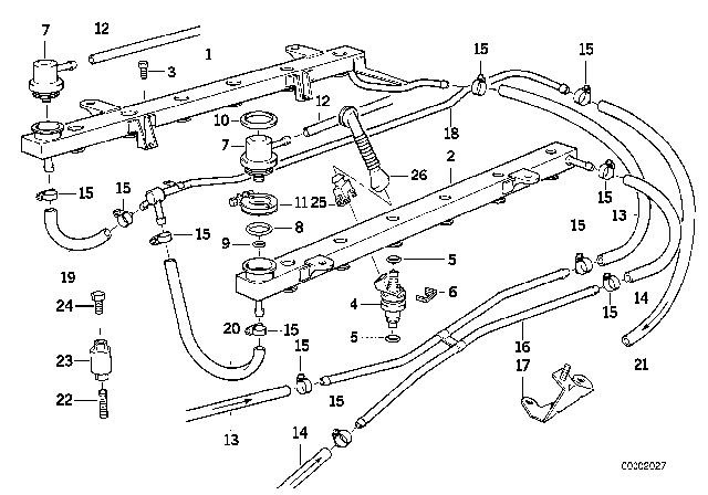 1993 BMW 850Ci  Hex Bolt Diagram for 07119904633