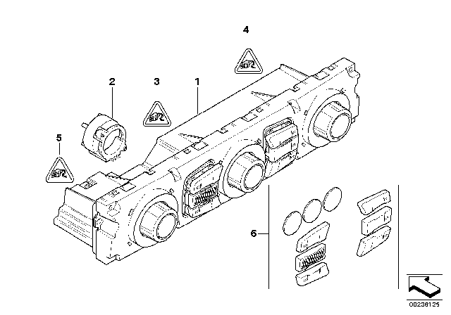 2008 BMW M6  Set Caps Diagram for 61319250197