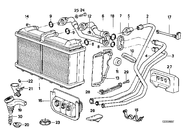 1991 BMW 850i  Water Drain, Left Diagram for 64111374133