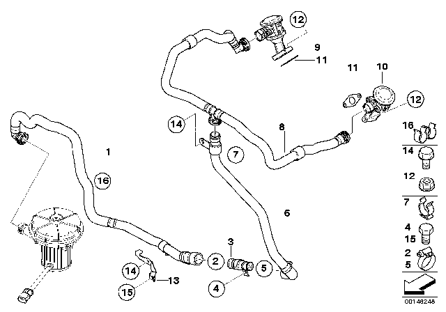2010 BMW M6  Valve Diagram for 11727837097