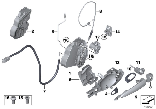 2014 BMW X3  Lock Diagram for 51217290471