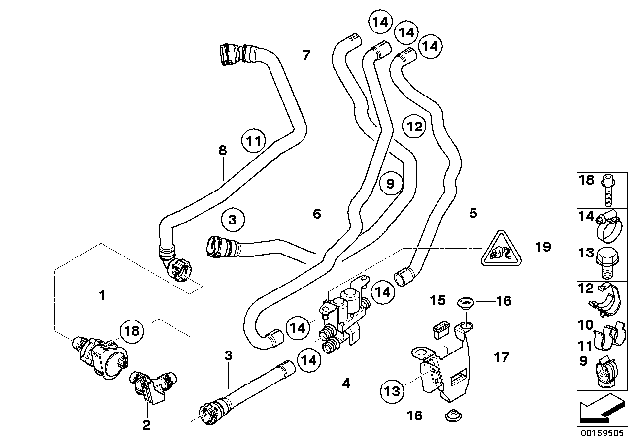 2009 BMW X5  Return Hose Diagram for 64216945282